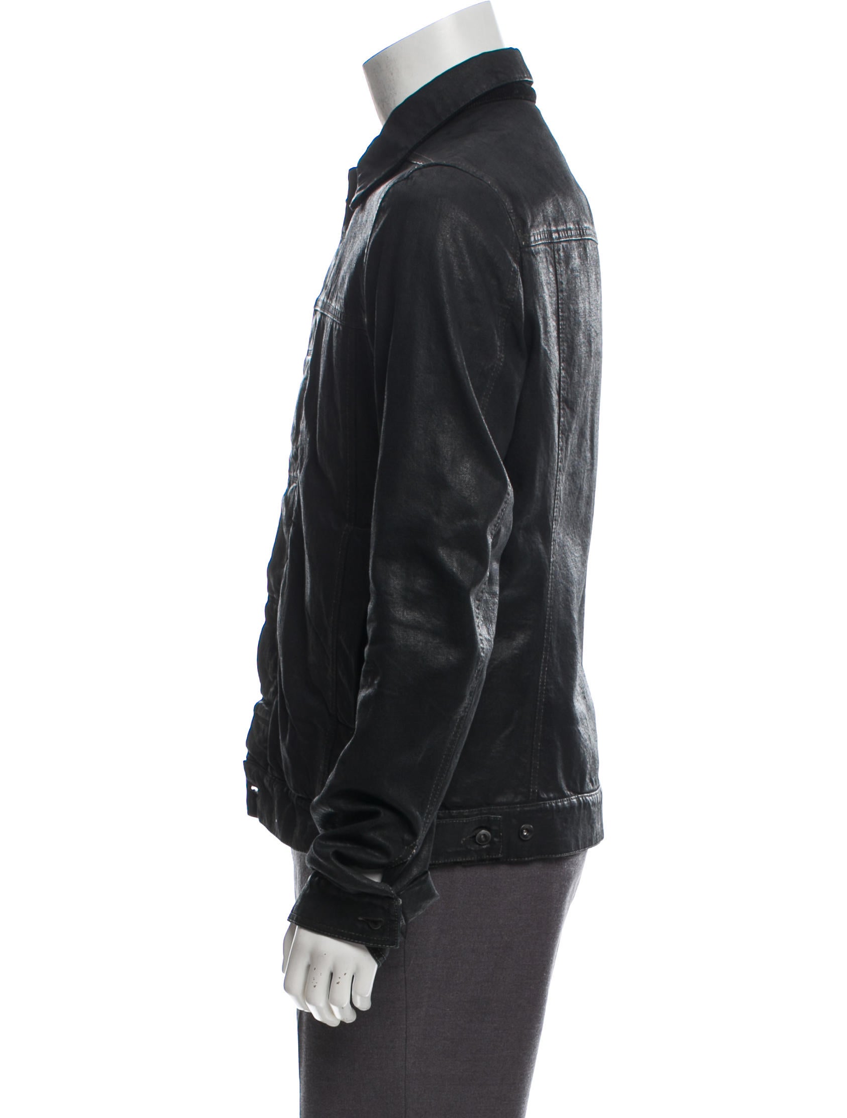 Rick Owens Drkshdw Waxed Denim Jacket